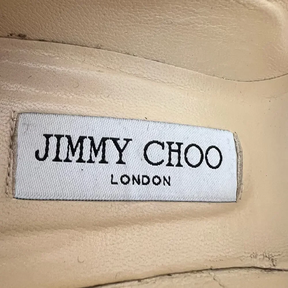 Jimmy Choo Glitter Pointed-Toe Pumps Shoes Heels | Size 37 (US 7)